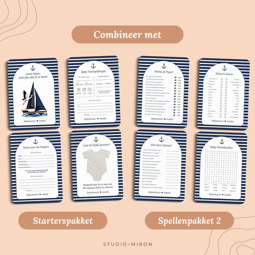 Spellenpakket 1 | Navy Blue