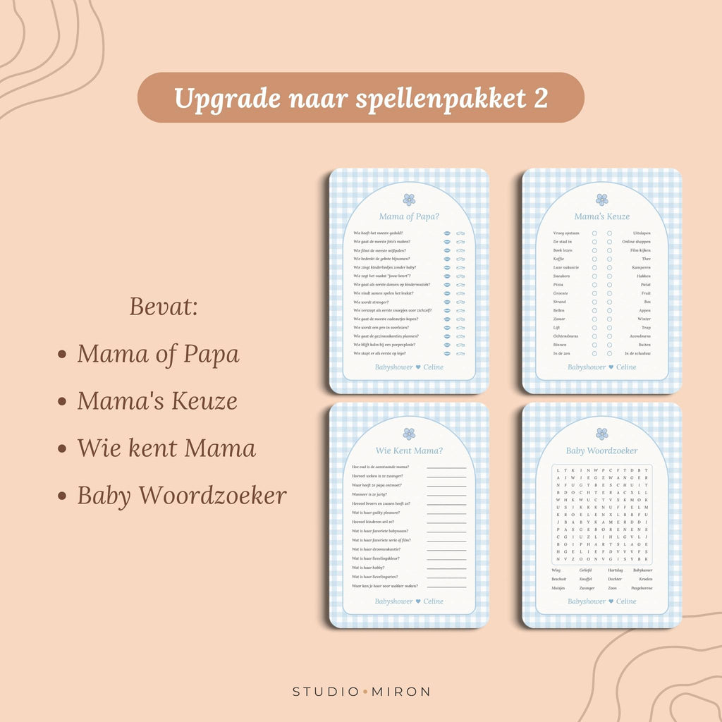 Mama's Keuze | Gingham Blauw