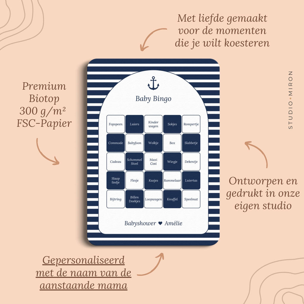 Baby Bingo | Navy Blue
