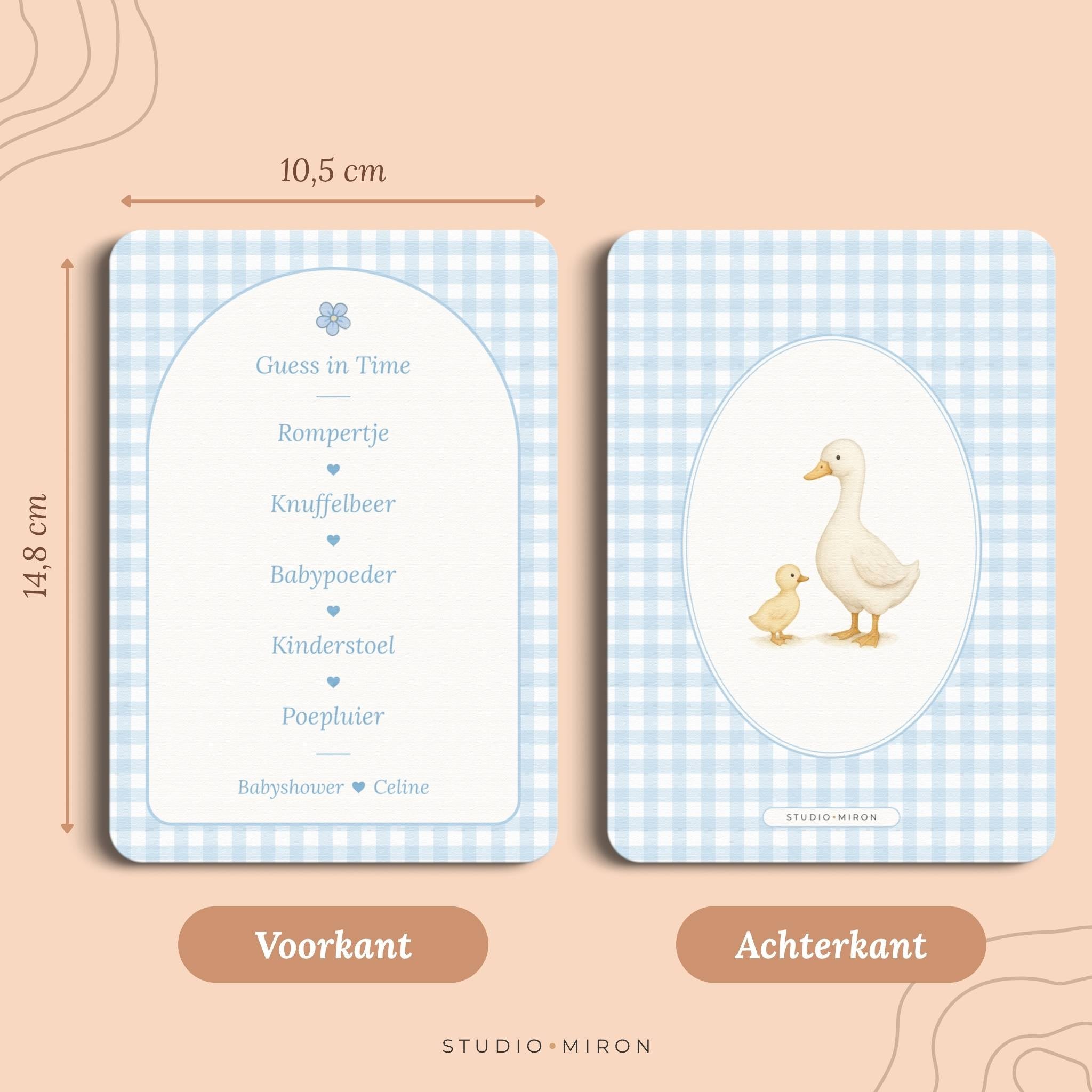 Guess in Time | Gingham Blauw