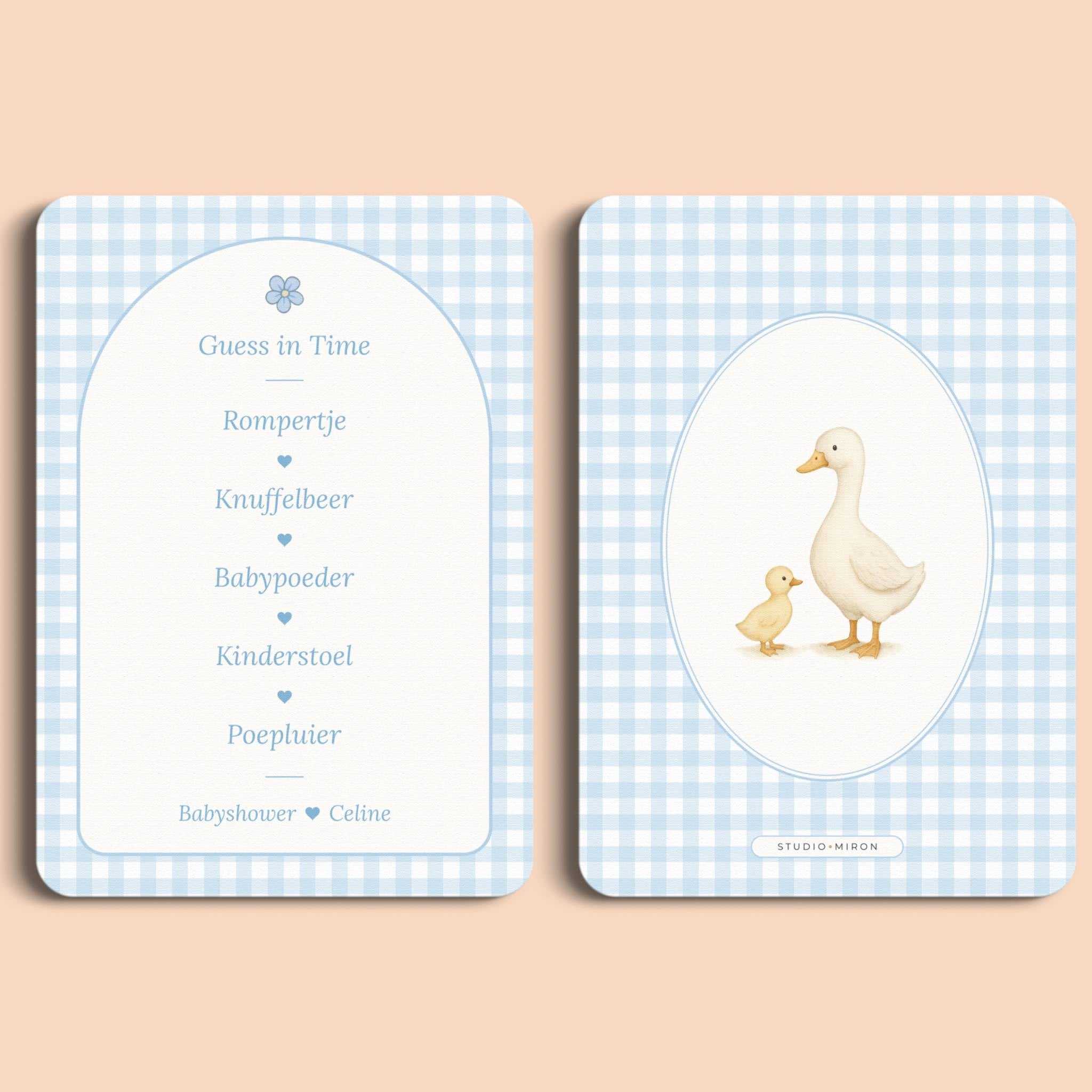 Guess in Time | Gingham Blauw