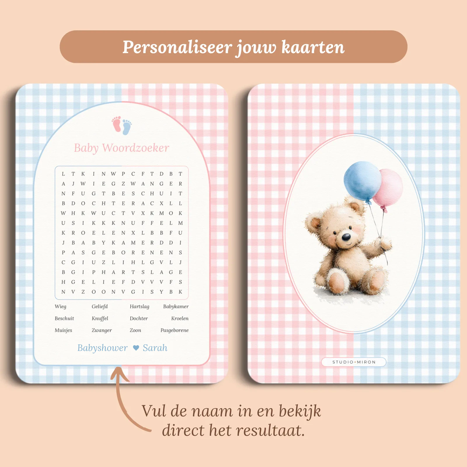 Anteprima del biglietto con il nome che inserisci