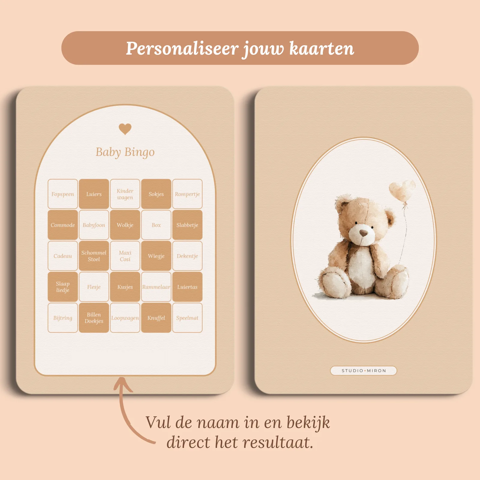 Anteprima del biglietto con il nome che inserisci